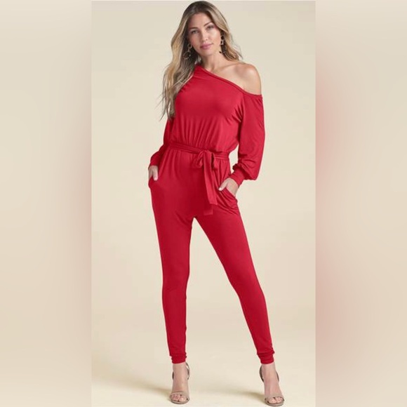 NEW VENUS OFF-SHOULDER JUMPSUIT - Picture 3 of 8